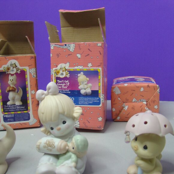 LOT of 3 pcs Precious moments, 1993-1997 in box membership items - Picture 16 of 16